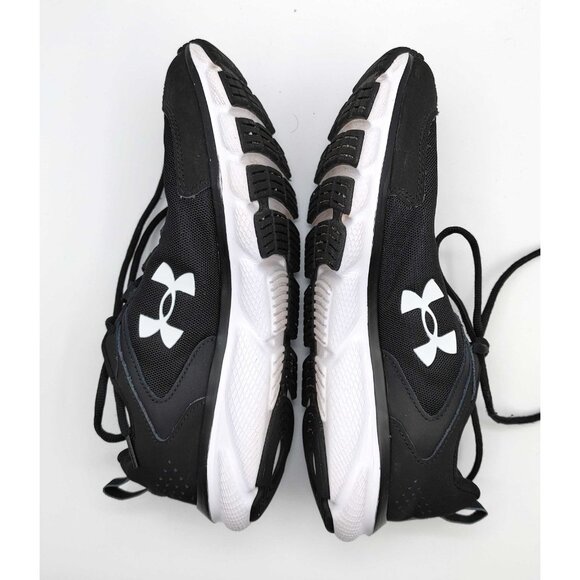Under Armour Men's Charged Assert Black White Running Shoes 3024590-001 Size 10 - Picture 5 of 10